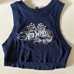 H&M Navy Blue Hot Wheels Racing Kids Tank Top